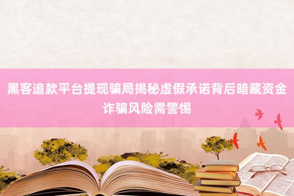 黑客追款平台提现骗局揭秘虚假承诺背后暗藏资金诈骗风险需警惕